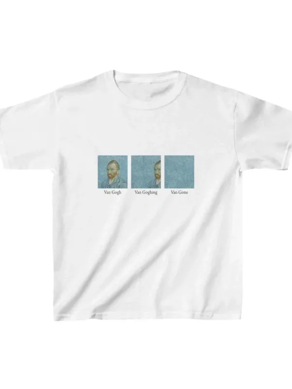 Cocuk Beyaz Baskılı Oversize T-Shirt 1