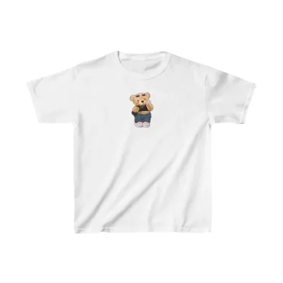 Uşaq Ağ Çap Oversize T-Shirt 1