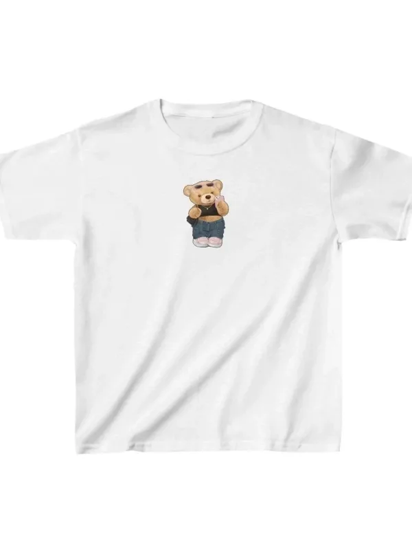 Uşaq Ağ Çap Oversize T-Shirt 1