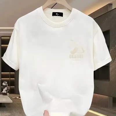 Γυναικείο Λευκό Τυπωμένο Κοντό Μανίκι T-shirt 2