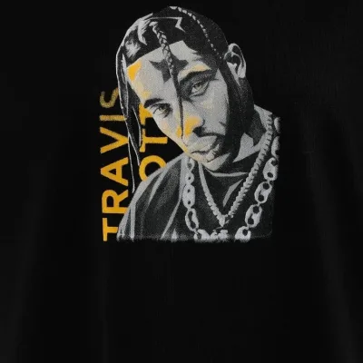Ženski crni Oversize Bicikli kragna print svakodnevna majica 3