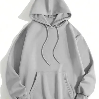 Mêr Gewr 3 Têl Pembo Kapûşonî Kangurû Cêbî Sweatshirt 2