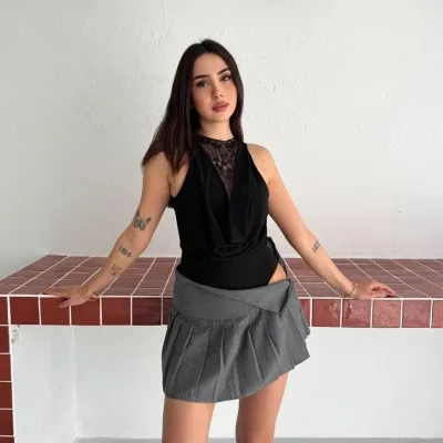 Ženski crni bez rukava čipka detalji duboki dekolte body 4