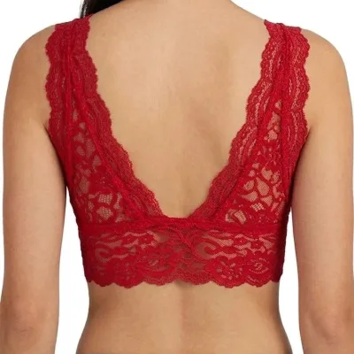 Bralet Crop a Jinan a Sor, V-Yaka, Dantel, Bişkok, Esnek 2