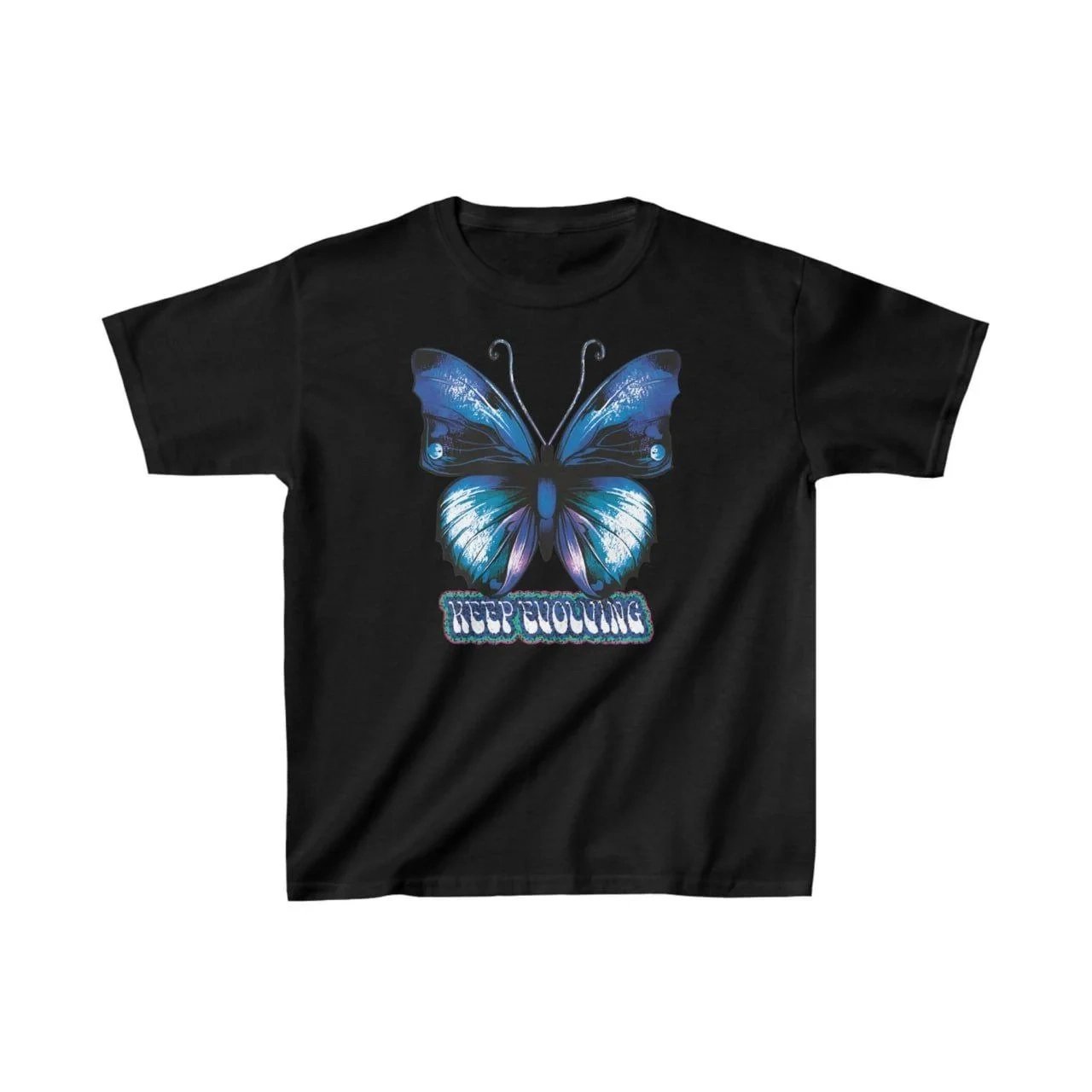 Παιδικό Μαύρο Oversize Τυπωμένο T-Shirt
