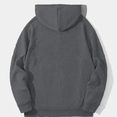 Mêr Dûkêl 3 Têl Pembo Kapûşonî Kangurû Cêbî Sweatshirt 1