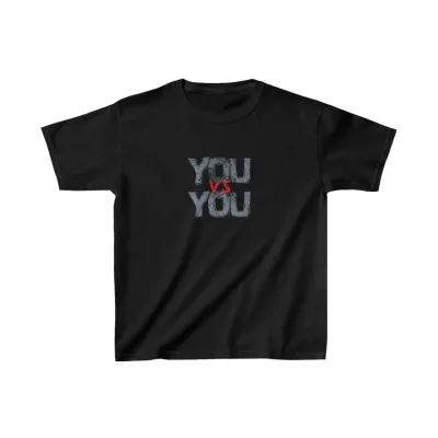Παιδικό Μαύρο Oversize Printed Στρογγυλή Λαιμόκοψη T-shirt 1