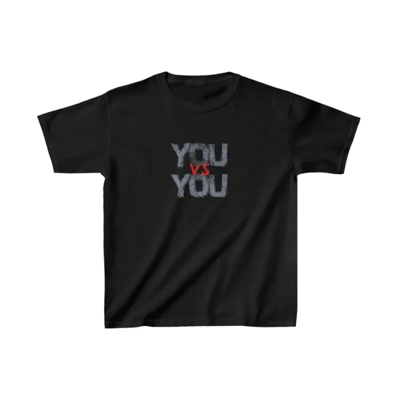 Παιδικό Μαύρο Oversize Printed Στρογγυλή Λαιμόκοψη T-shirt
