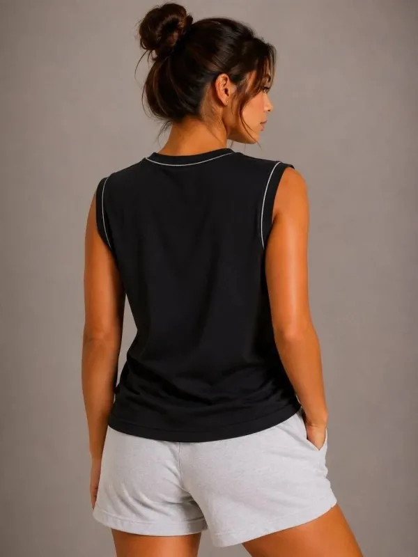 Γυναικείο Σετ 3 Τεμαχίων Αμάνικο Αθλητικό Tank Top με Στρογγυλή Λαιμόκοψη 6