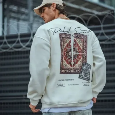 Murš Bijalo 3 Ipliko Pambuko Bisiklet Jaka Baskili Svetshirt 2