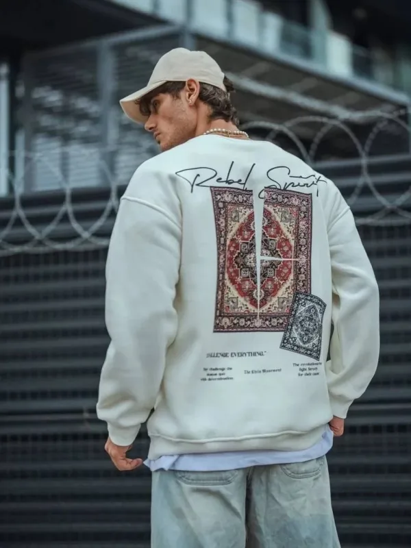 Murš Bijalo 3 Ipliko Pambuko Bisiklet Jaka Baskili Svetshirt 2