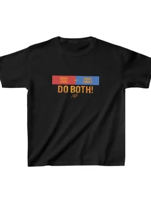 Παιδικό Μαύρο Τυπωμένο Oversize T-Shirt
