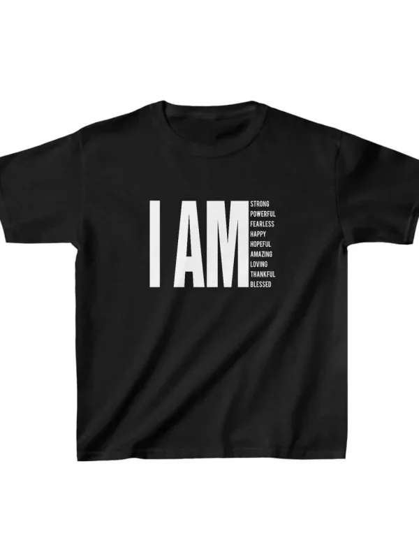 Παιδικό Μαύρο Oversize Printed Στρογγυλή Λαιμόκοψη T-shirt 1