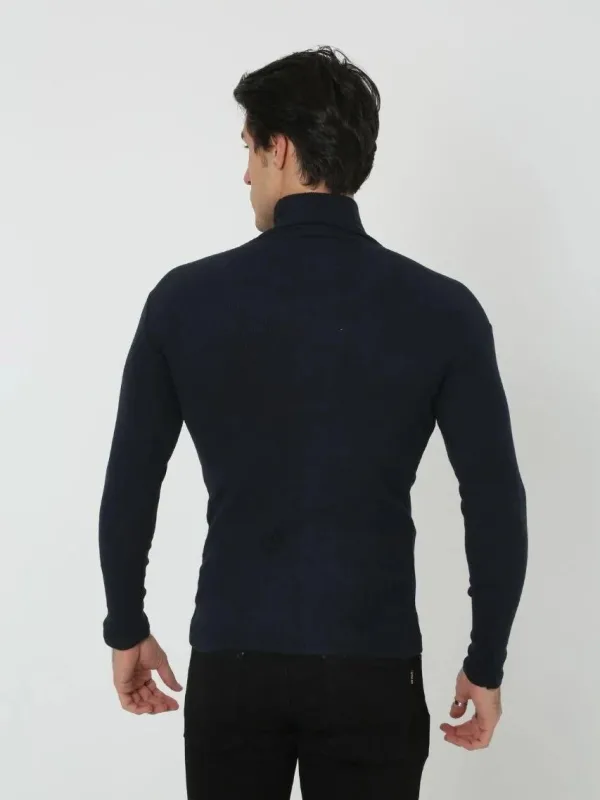 Laşê Mêran Reş Slim Fit Likralı Fitilli Qirikê Body 4