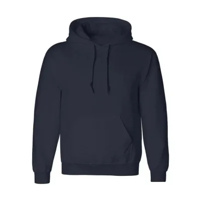 Muški tamnoplavi oversize 3-nitni pamučni kapuljač s džepovima, sweatshirt 2