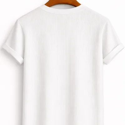 Muški basic pamuk oversize bicikli kragna majica 3