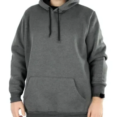 Sweatshirtê Mêran ê Dûkelî Oversize 3 Têl Pembû Bi Kapek û Bêrîk 1