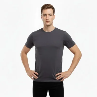 Kişi Tüstü Slim Fit Likralı Velosiped Yaxası Köynək 2
