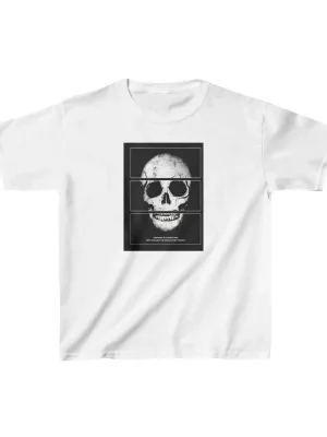 Bluzë për fëmijë e bardhë oversize me print