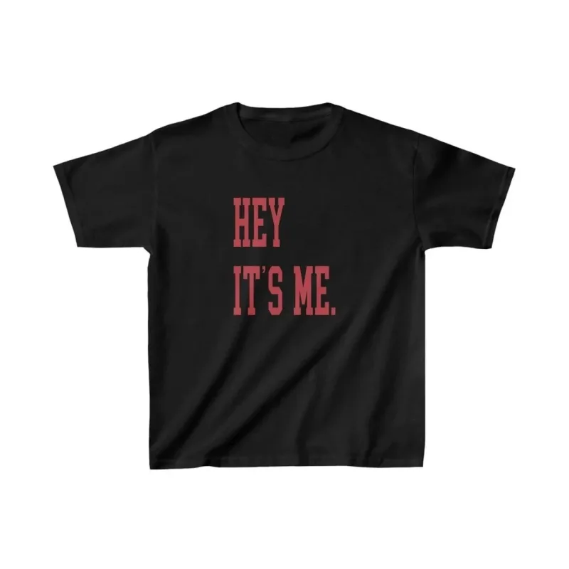 Uşaq Qara Oversize Çaplı T-Shirt