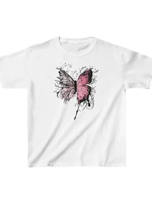 Παιδικό Λευκό Printed Oversize Κοριτσίστικο T-shirt