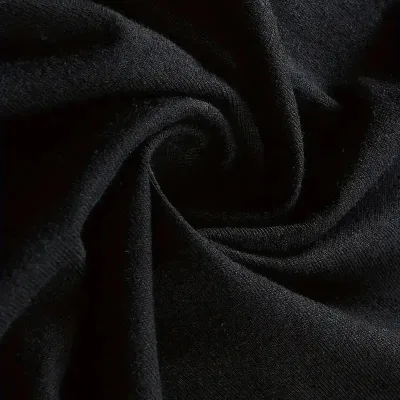 Ženska crna oversized biciklistička kragna crtani print majica 6
