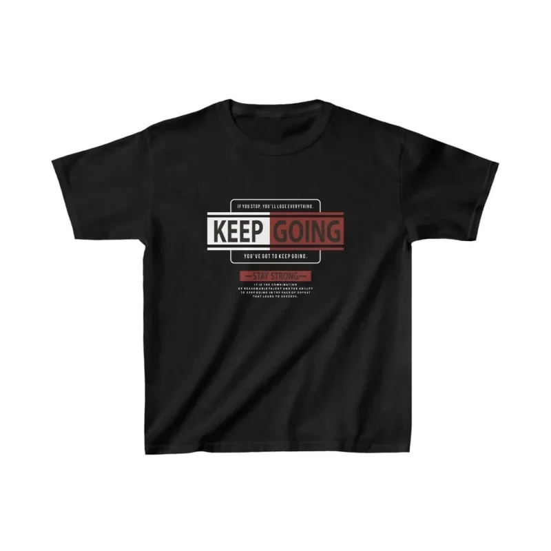 Παιδικό Μαύρο Oversize Τυπωμένο Ποδηλατόλαιμο Τ-shirt