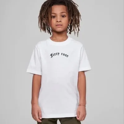 Dětské bílé oversized tričko s potiskem 3