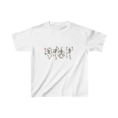 Uşaq Ağ Çap Oversize Velosiped Yaxa T-Shirt 1