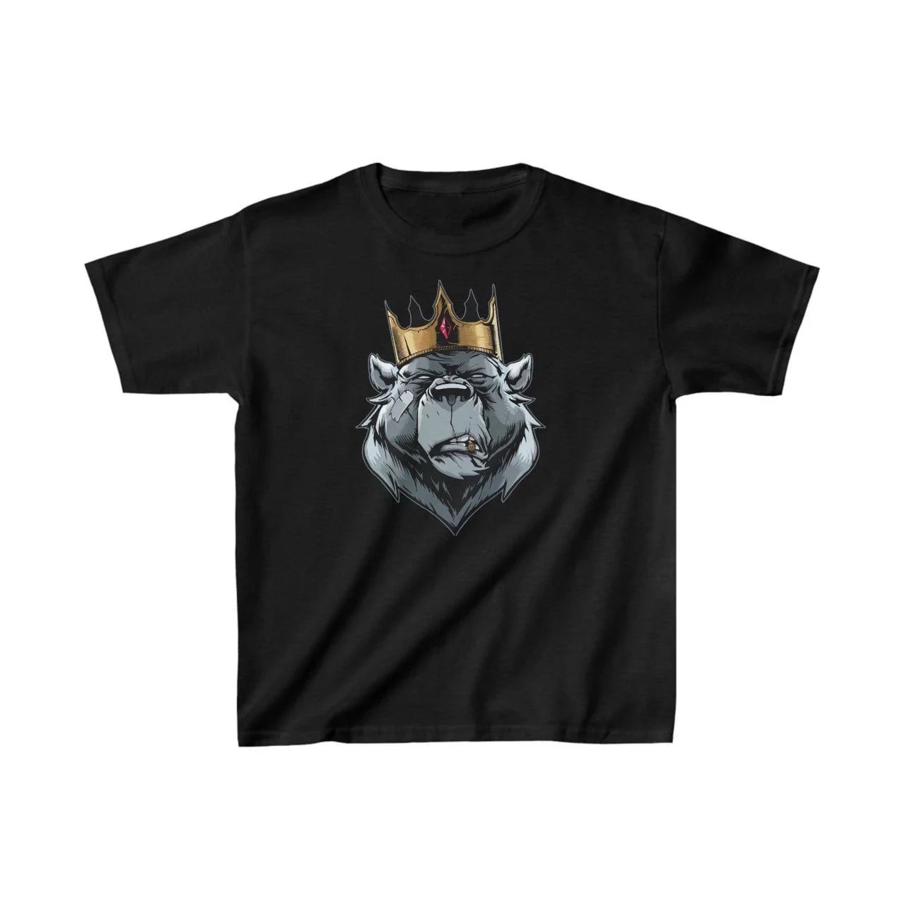 Παιδικό Μαύρο Oversize Printed T-shirt