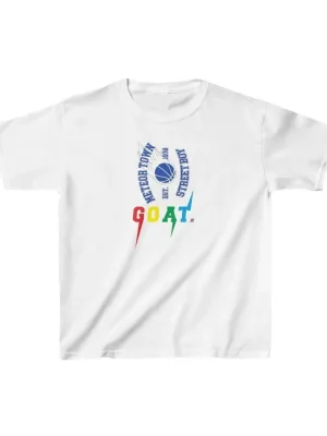 Uşaq Ağ Çaplı Velosiped Yaxalı Rahat T-Shirt