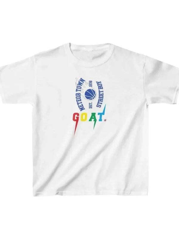 Uşaq Ağ Çaplı Velosiped Yaxalı Rahat T-Shirt 1