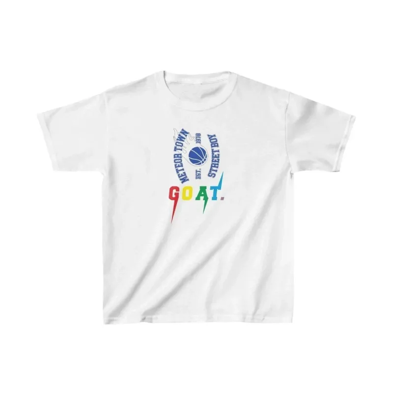 Uşaq Ağ Çaplı Velosiped Yaxalı Rahat T-Shirt