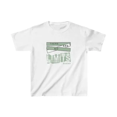 Παιδικό Λευκό Τυπωμένο Oversize T-Shirt 1