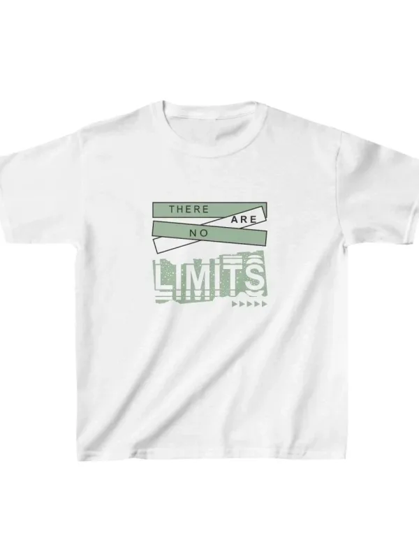 Παιδικό Λευκό Τυπωμένο Oversize T-Shirt 1