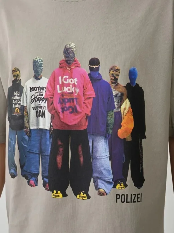 Tîşorta Mêran a Gewr a Oversize Bi Stûyê Bisîkletê û Çapkirî 2