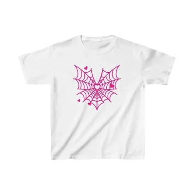Детска бела печатена oversize маица 1