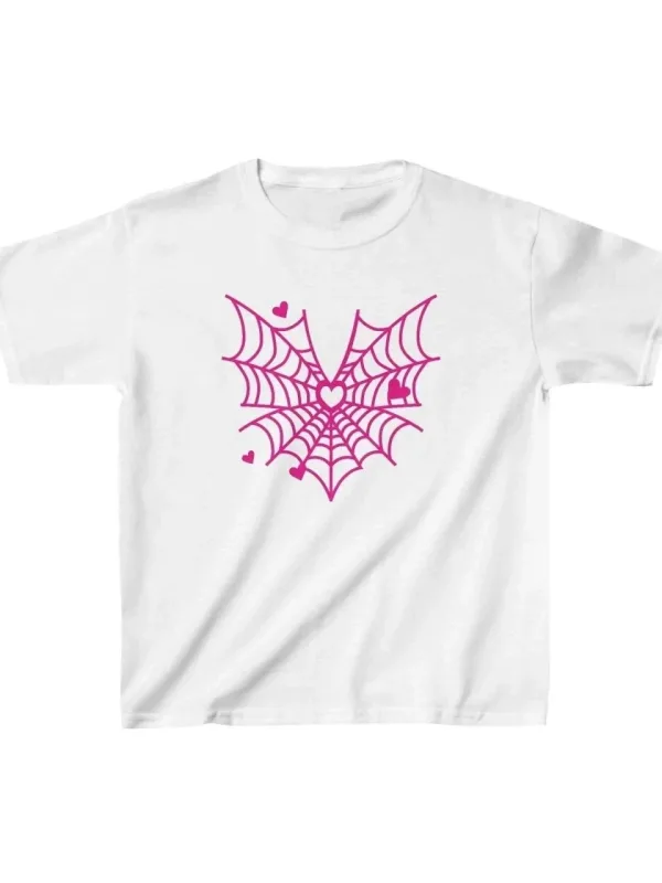 Детска бела печатена oversize маица 1