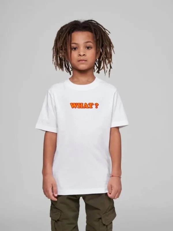 Παιδικό Λευκό Τυπωμένο Oversize T-Shirt 2