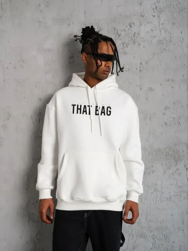 Muršćo Parne Oversize 3 Iplik Pamuklo Kapušonlo Baskiplo Čeplo Sweatshirt 1