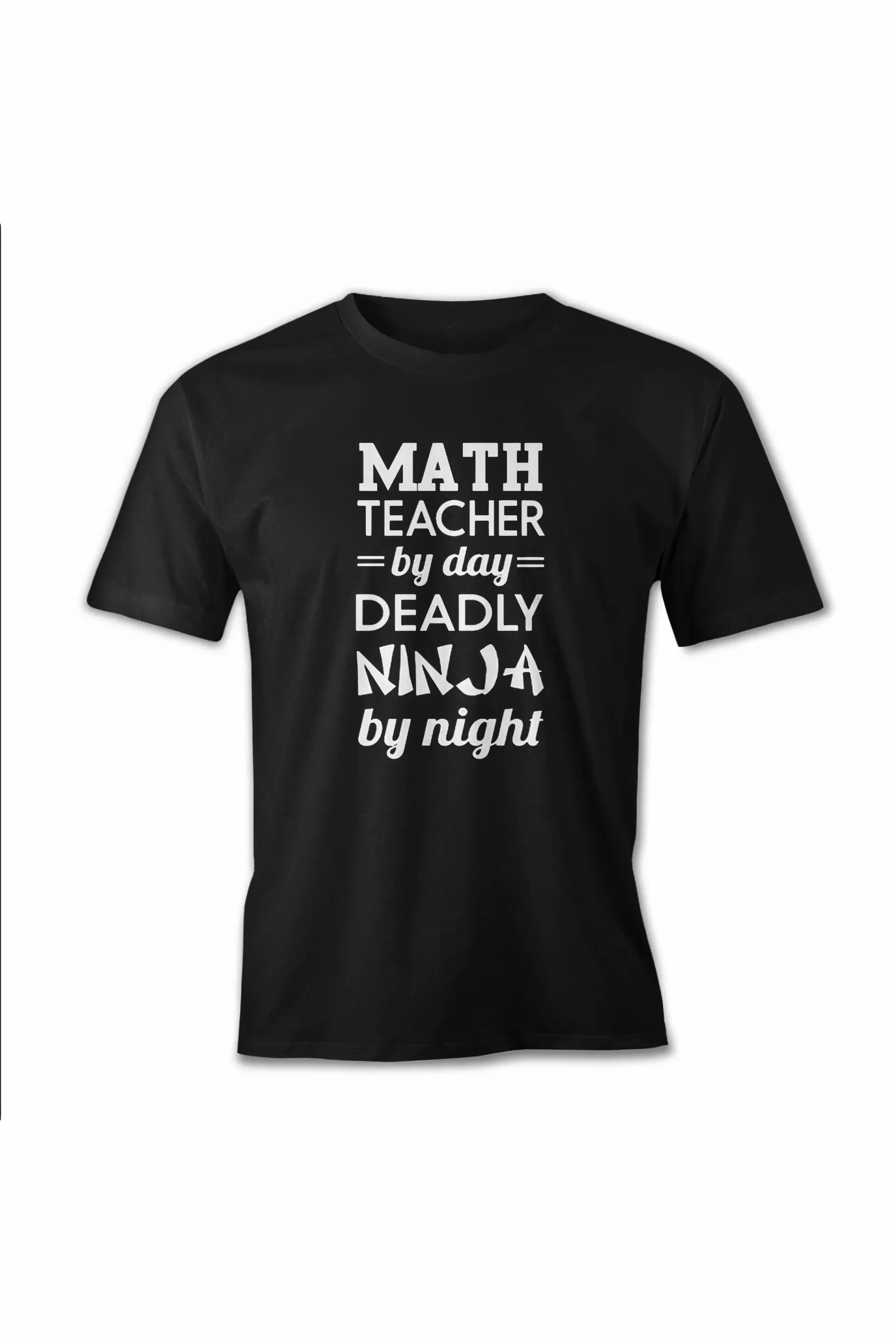 Men's Black Oversize Crew Neck Teachers' Day Printed T-Shirt