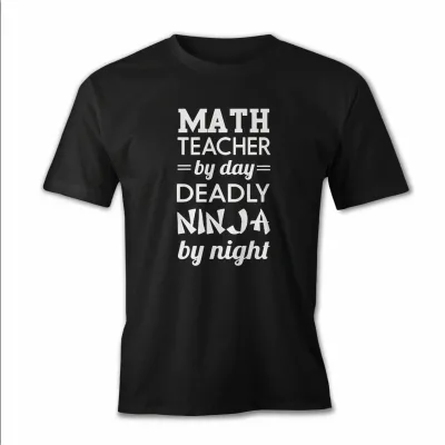 Men's Black Oversize Crew Neck Teachers' Day Printed T-Shirt 1