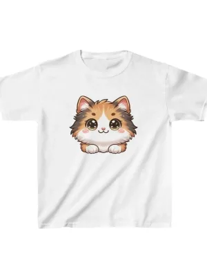 Παιδικό Λευκό Τυπωμένο Oversize T-Shirt