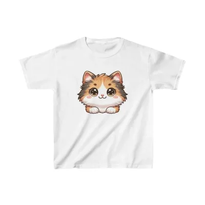 Παιδικό Λευκό Τυπωμένο Oversize T-Shirt 1