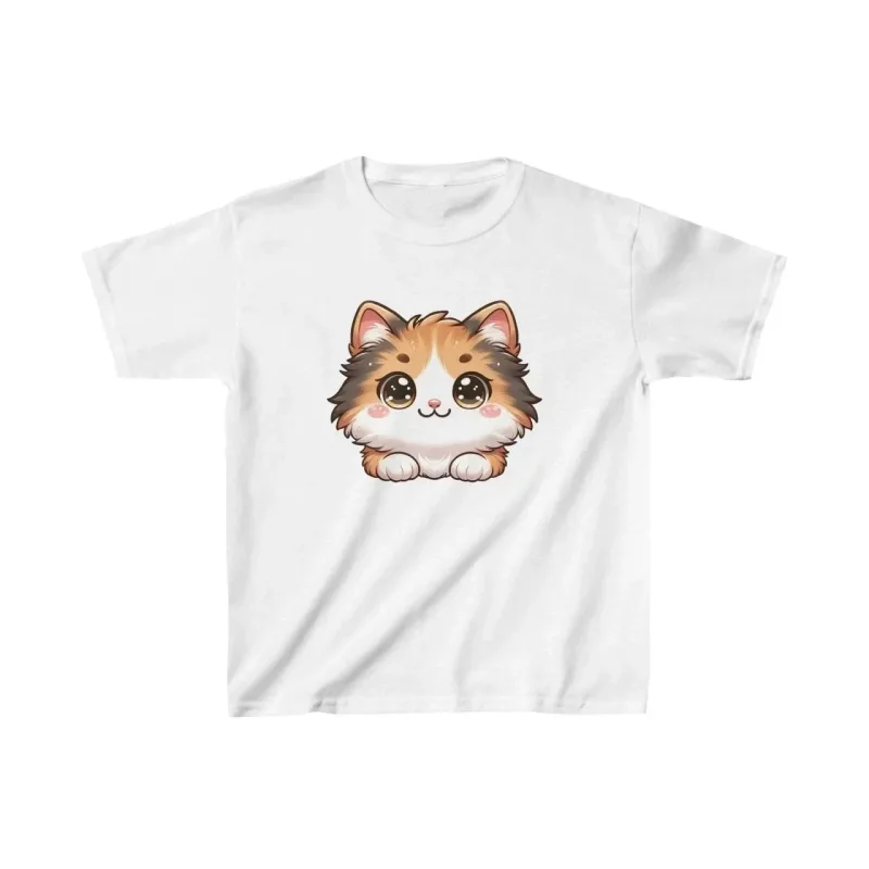 Παιδικό Λευκό Τυπωμένο Oversize T-Shirt