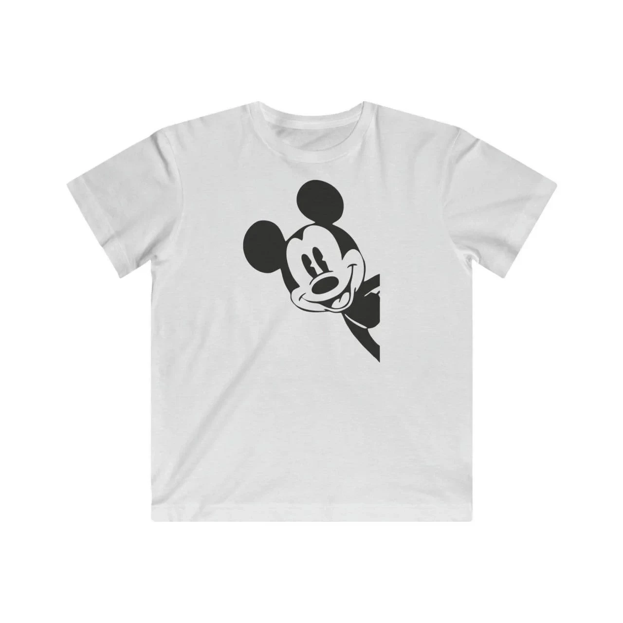 Dziecięca biała koszulka z nadrukiem, oversize, T-shirt