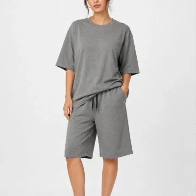 Γυναικείο Σετ 2 Τεμαχίων Oversize Δίνημα Σορτς 5