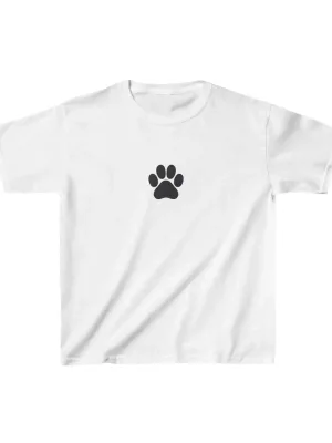 Παιδικό Λευκό Τυπωμένο Oversize Ποδηλατόλαιμο T-Shirt