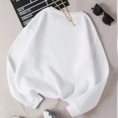 Ĵuvli Parne 3 Thread Pamukli Bicicletă Yaka Sweatshirt 1