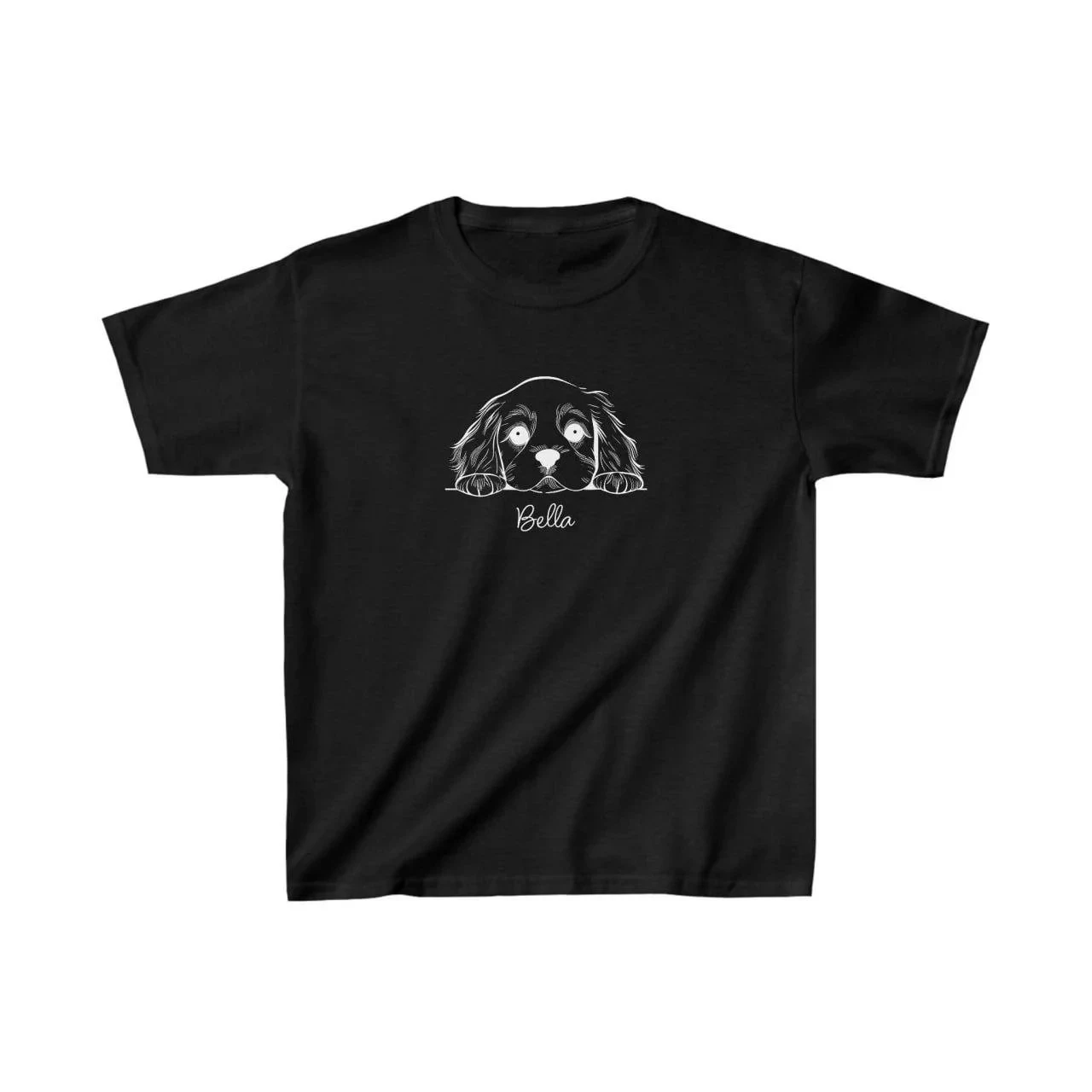 Παιδικό Μαύρο Oversize Τυπωμένο T-Shirt